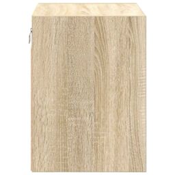 Berkfield Home Garage Wall Cabinets 2 pcs Sonoma Oak Engineered Wood in Brown - thumbnail 7