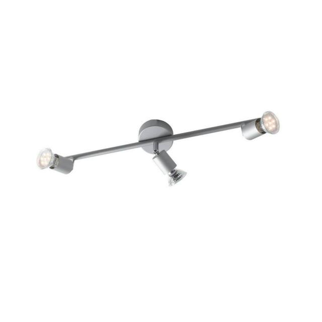 Netlighting SPOT LED 3 Light Adjustable Spotlight Bars Silver 400lm 2700K 55x15cm - Size: 55x15 cm