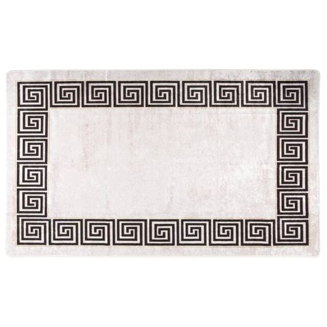 Berkfield Home Rug Washable 120x180 cm Light Beige Anti Slip - Size: 100 cm diameter - image 1