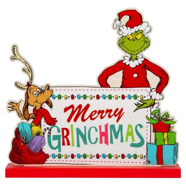 VFM e-Store Grinch Christmas Decoration Festive Gift 22cm x 21cm Green X 1 - Size: 22 cm x 21 cm - image 1