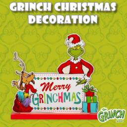 VFM e-Store Grinch Christmas Decoration Festive Gift 22cm x 21cm Green X 1 - Size: 22 cm x 21 cm - thumbnail 3