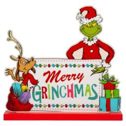 VFM e-Store Grinch Christmas Decoration Festive Gift 22cm x 21cm Green X 1 - Size: 22 cm x 21 cm - thumbnail 1