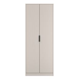 Ready Assembled 2 U Menai Double Wardrobe (Ready Assembled) in Taupe - Size: Large - thumbnail 1