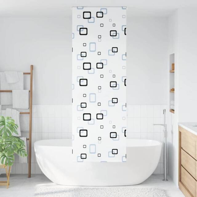 Berkfield Home Shower Roller Blind 70x240 cm Fabric Width 66 cm in White - image 1