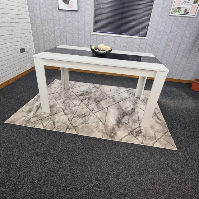 KOSY KOALA Dining Table Wood Kitchen Place for 6 Seats, Dining Table Only in White - image 1