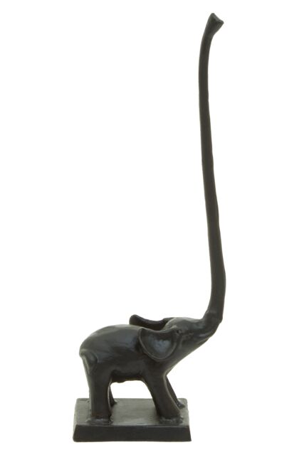 Orsina Fauna Elephant Toiler Roll Holder in Black - image 1
