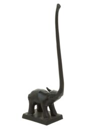 Orsina Fauna Elephant Toiler Roll Holder in Black - thumbnail 3