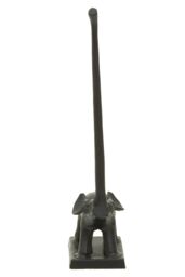 Orsina Fauna Elephant Toiler Roll Holder in Black - thumbnail 2