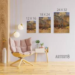 "Artery8 Frank Edwin Scott Horse Drawn Carriages Cabs Canvas Wall Art Print in Brown - Size: W12"" x H16""" - thumbnail 4