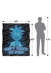 Warner Brothers Rick & Morty Officially Licensed Silky Touch Super Soft Throw Blanket 152 x 127 cm in White - thumbnail 5