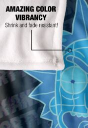 Warner Brothers Rick & Morty Officially Licensed Silky Touch Super Soft Throw Blanket 152 x 127 cm in White - thumbnail 4