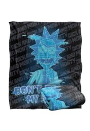 Warner Brothers Rick & Morty Officially Licensed Silky Touch Super Soft Throw Blanket 152 x 127 cm in White - thumbnail 2