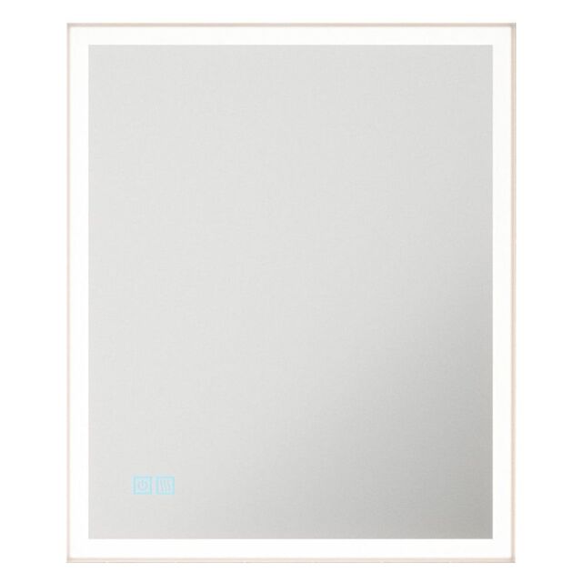 Loops 500 x 600mm IP44 LED Bathroom Mirror & Demister - Tunable White Diffused Border - image 1
