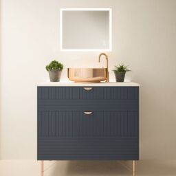 Loops 500 x 600mm IP44 LED Bathroom Mirror & Demister - Tunable White Diffused Border - thumbnail 5