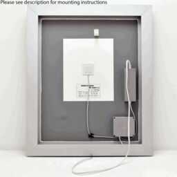 Loops 500 x 600mm IP44 LED Bathroom Mirror & Demister - Tunable White Diffused Border - thumbnail 3