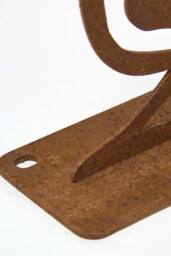 Homescapes Steel Crested Tit Fence Topper in Brown - thumbnail 4