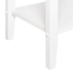 Wyld and Coco 2-Drawer Wall-Mounted Console Table White MDF 100x35cm Gold Handles - Size: 100x35 cm - thumbnail 8