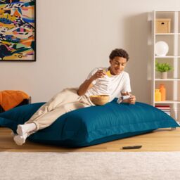 icon Bazaar Bag Navy Blue Giant Indoor Outdoor Bean Bag Lounger in Teal - thumbnail 3