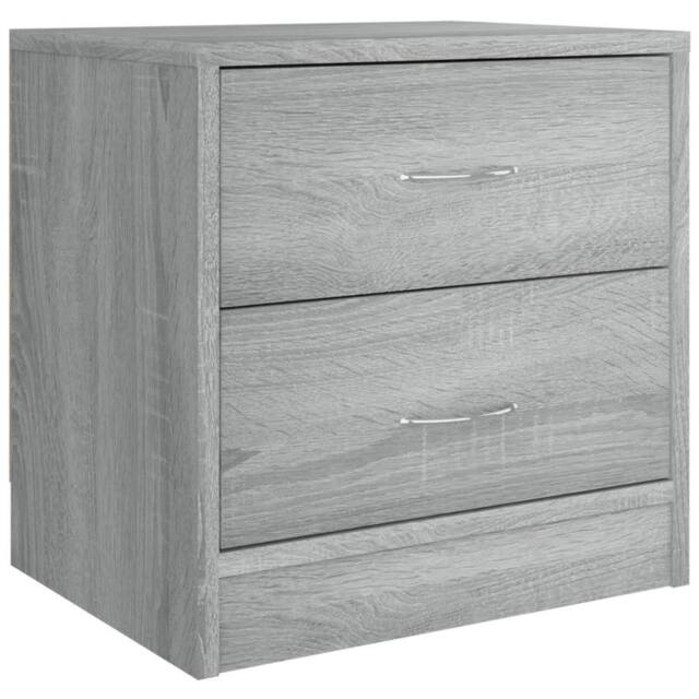 Berkfield Home Classic Bedside Cabinets 2 pcs Grey Sonoma 40x30x40 cm Engineered Wood - Size: 40 x 30 x 40 cm - image 1