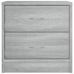 Berkfield Home Classic Bedside Cabinets 2 pcs Grey Sonoma 40x30x40 cm Engineered Wood - Size: 40 x 30 x 40 cm - thumbnail 4
