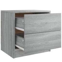 Berkfield Home Classic Bedside Cabinets 2 pcs Grey Sonoma 40x30x40 cm Engineered Wood - Size: 40 x 30 x 40 cm - thumbnail 6