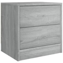 Berkfield Home Classic Bedside Cabinets 2 pcs Grey Sonoma 40x30x40 cm Engineered Wood - Size: 40 x 30 x 40 cm - thumbnail 1