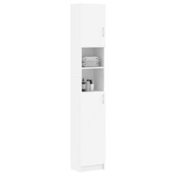 Berkfield Home Spacious Bathroom Cabinet White 32x25.5x190 cm Engineered Wood