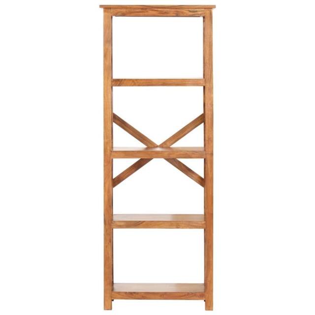 Berkfield Home Bookshelf 60x30x160 cm Solid Acacia Wood Honey Finish in Brown - Size: 60 x 30 x 160 cm - image 1