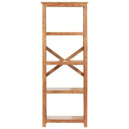 Berkfield Home Bookshelf 60x30x160 cm Solid Acacia Wood Honey Finish in Brown - Size: 60 x 30 x 160 cm - thumbnail 1