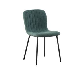 MCC Direct Bella Luxe Set of 6 Teddy Faux Fur Dining Chairs in Green - thumbnail 7