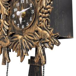Ventryn Vintage Brown Wall Clock Silent Quartz Retro Rustic Home - thumbnail 3