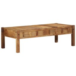 Berkfield Home Coffee Table 110x55x35 cm Solid Wood Reclaimed in Brown - Size: 110 x 55 x 35 cm - thumbnail 1