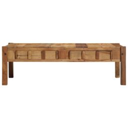 Berkfield Home Coffee Table 110x55x35 cm Solid Wood Reclaimed in Brown - Size: 110 x 55 x 35 cm - thumbnail 4