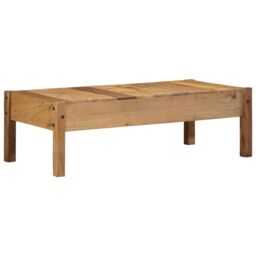Berkfield Home Coffee Table 110x55x35 cm Solid Wood Reclaimed in Brown - Size: 110 x 55 x 35 cm - thumbnail 6