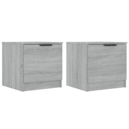 Berkfield Home Bedside Cabinets 2 pcs Grey Sonoma 40x39x40 cm - Size: 40 x 39 x 40 cm - thumbnail 2