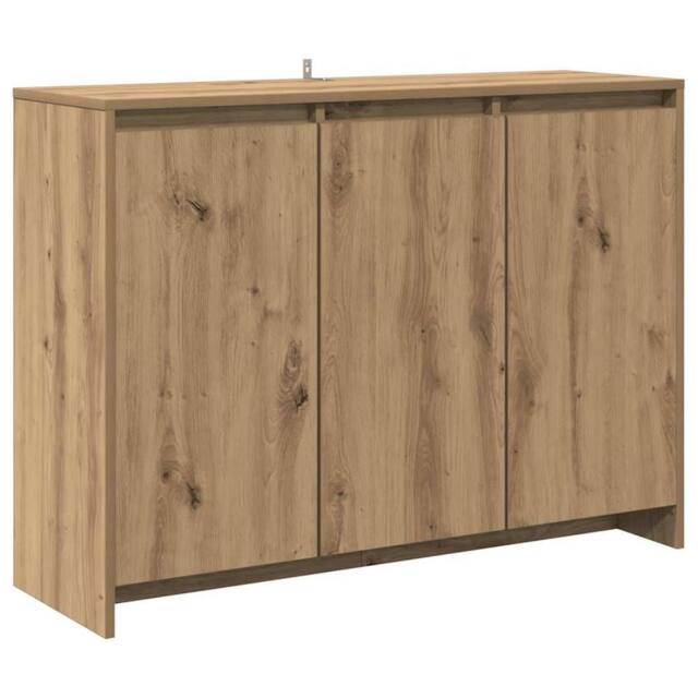 Berkfield Home Sideboard Artisan Oak 102x33x75 cm Engineered Wood in Brown - Size: 102 x 33 x 75 cm - image 1