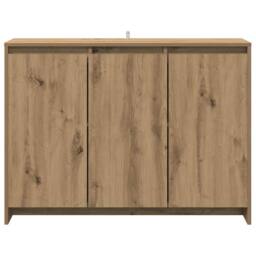 Berkfield Home Sideboard Artisan Oak 102x33x75 cm Engineered Wood in Brown - Size: 102 x 33 x 75 cm - thumbnail 4