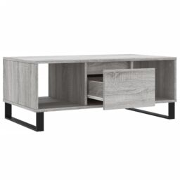 Berkfield Home Coffee Table Grey Sonoma 90x50x36.5 cm Engineered Wood - thumbnail 6