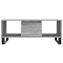 Berkfield Home Coffee Table Grey Sonoma 90x50x36.5 cm Engineered Wood - thumbnail 5