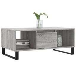 Berkfield Home Coffee Table Grey Sonoma 90x50x36.5 cm Engineered Wood - thumbnail 3