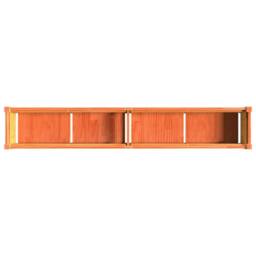 Berkfield Home Garden Planter Wax Brown 180x31x31 cm Solid Wood Pine - Size: 180 x 31 x 31 cm - thumbnail 8
