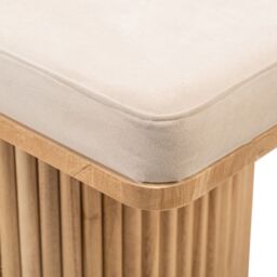 Nordlys Scandinavian Wood Entryway Bench in Beige - thumbnail 8