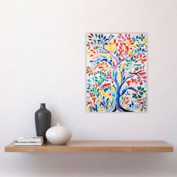 "Artery8 Wall Art Print Henri Matisse Style Tree Multi Coloured Forest Nature Poster - Size: W12"" x H16""" - thumbnail 4