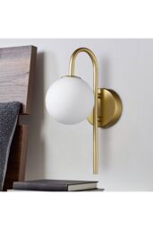 Living and Home Nordic Modern Golden Wall Light in Gold - thumbnail 3