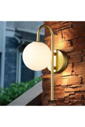 Living and Home Nordic Modern Golden Wall Light in Gold - thumbnail 4