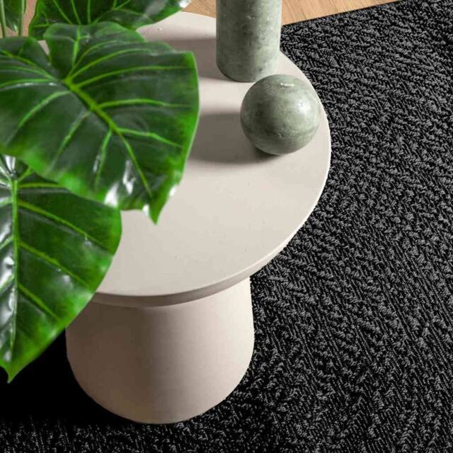 Berkfield Home Rug ZIZUR Anthracite 200x290 cm Jute Look Indoor & Outdoor in Charcoal - Size: Medium - image 1