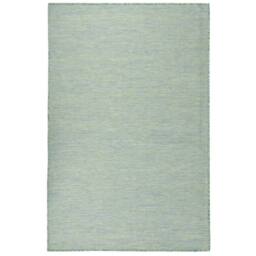 Berkfield Home Outdoor Flatweave Rug 100x200 cm Turquoise in Black - Size: Medium - thumbnail 1