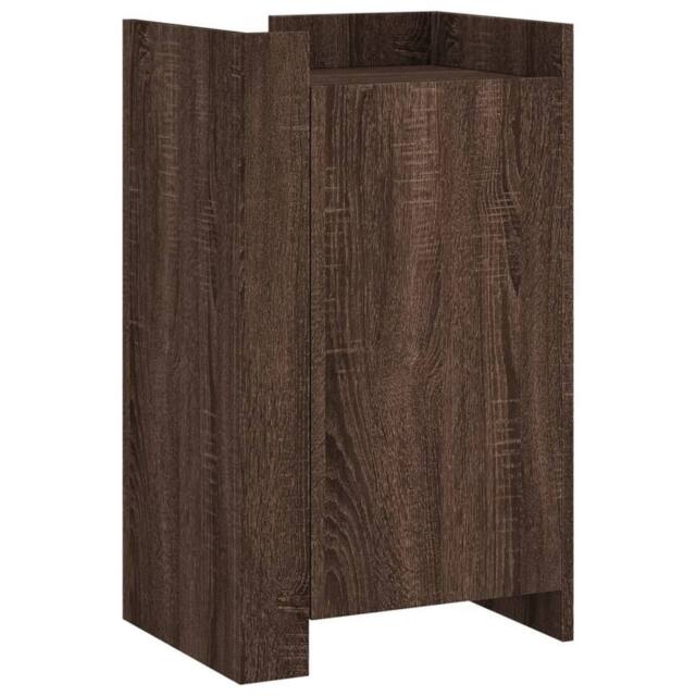 Berkfield Home Sideboard Brown Oak 45x35x75 cm Engineered Wood - Size: 45 x 35 x 75 cm - image 1