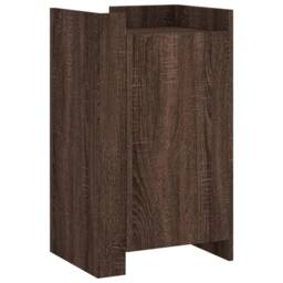 Berkfield Home Sideboard Brown Oak 45x35x75 cm Engineered Wood - Size: 45 x 35 x 75 cm - thumbnail 1