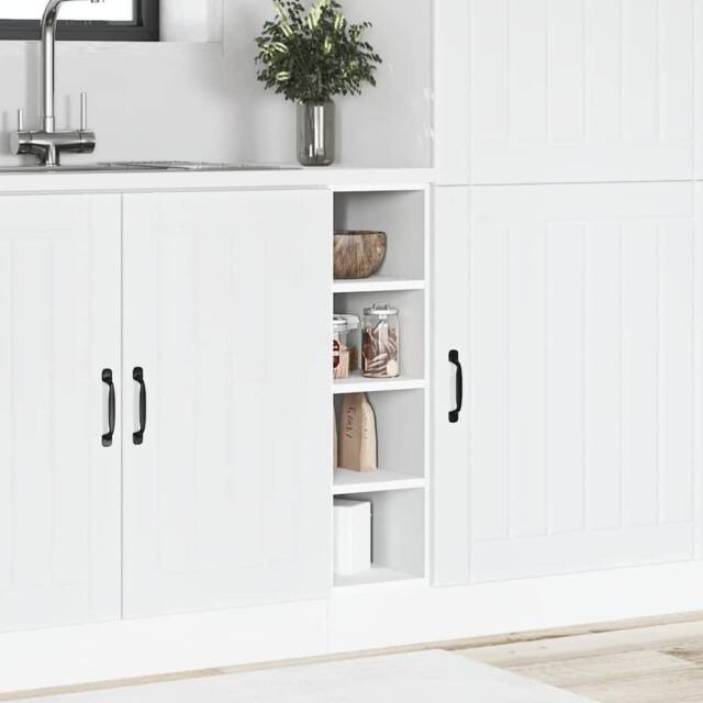 Berkfield Home Durable Bottom Cabinet White 20x44, 5x81, 5 cm Engineered Wood - image 1